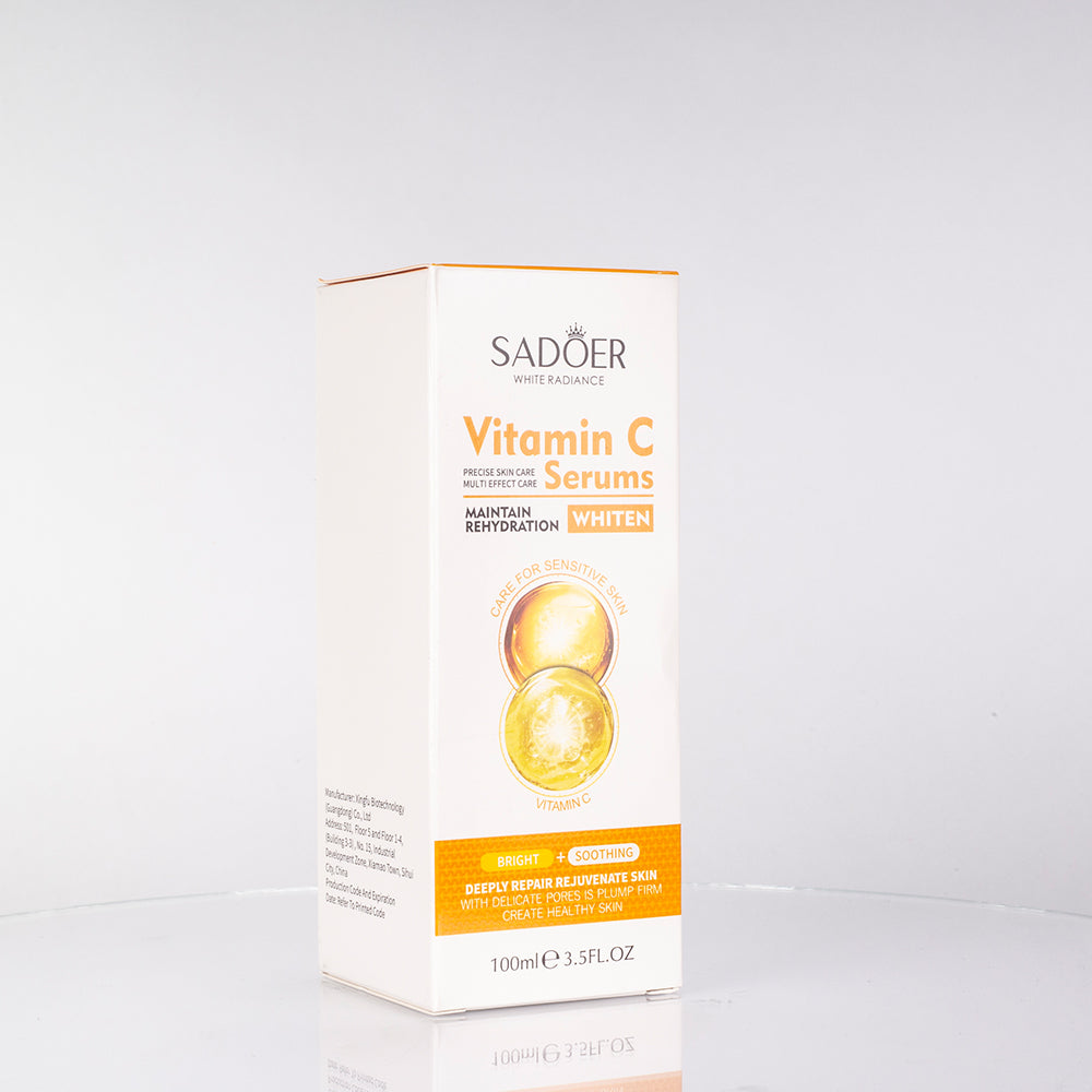 SADOER Sérum Facial Hidratante y Unificador del Tono de la Piel con Vitamina C