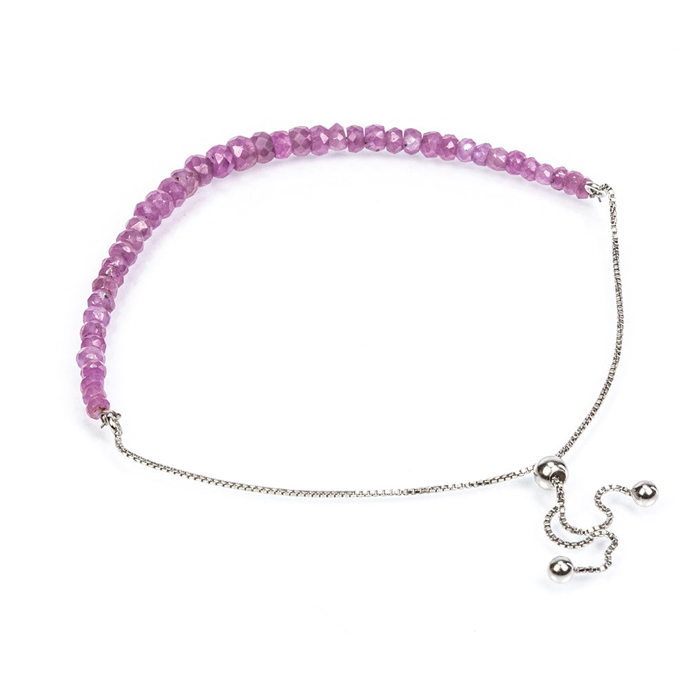 Pulsera de Plata con Rubí de Mozambique