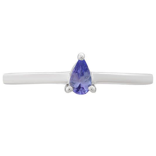Anillo de Plata con Tanzanita AAA