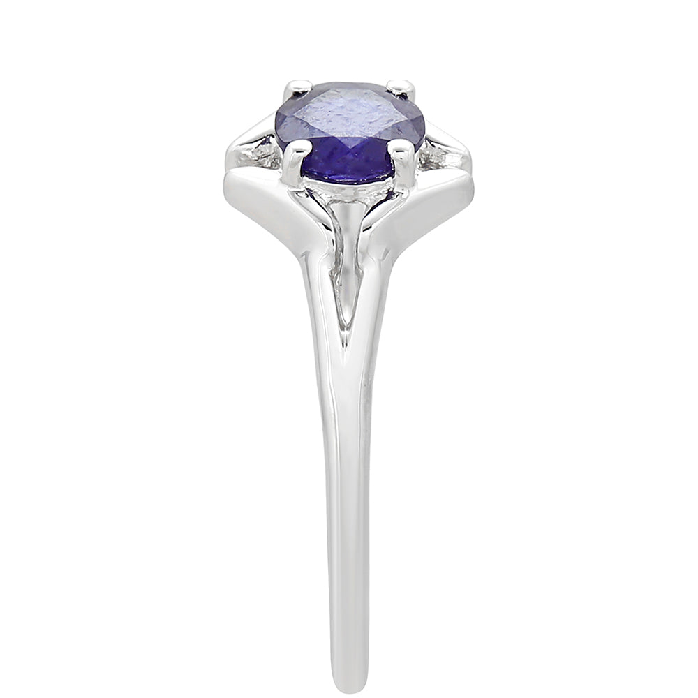 Anillo de Plata con Zafiro de Tailandia