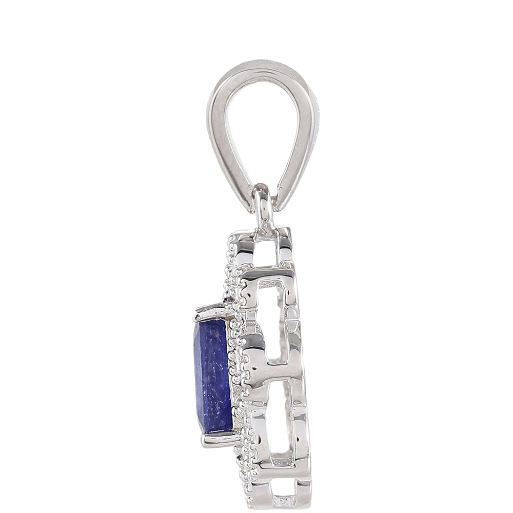 Colgante de Plata con Zafiro de Tailandia