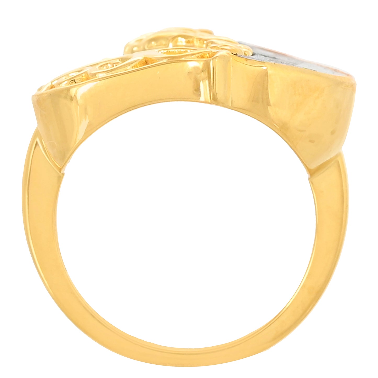 Anillo de Plata Bañada en Oro con Concha de abulón