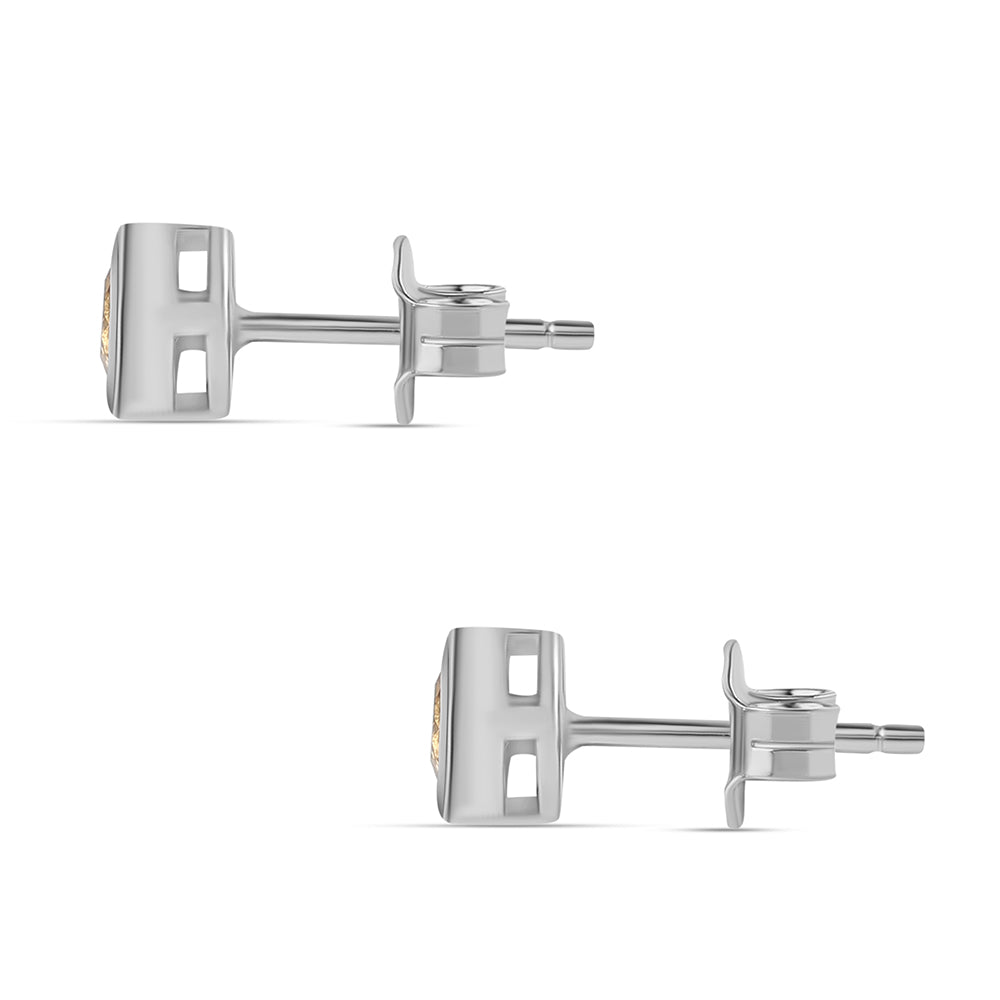 Pendientes de Plata con Citrino