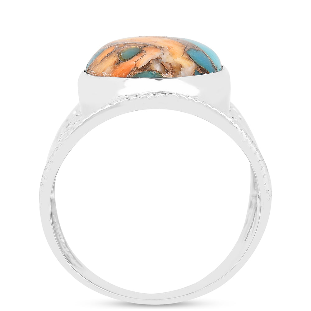 Anillo de Plata con Turquesa Ostra
