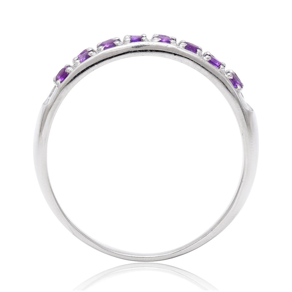 Anillo de Plata con Amatista de Marruecos