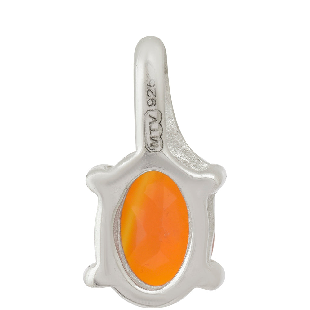 Colgante de Plata con Ágata Roja