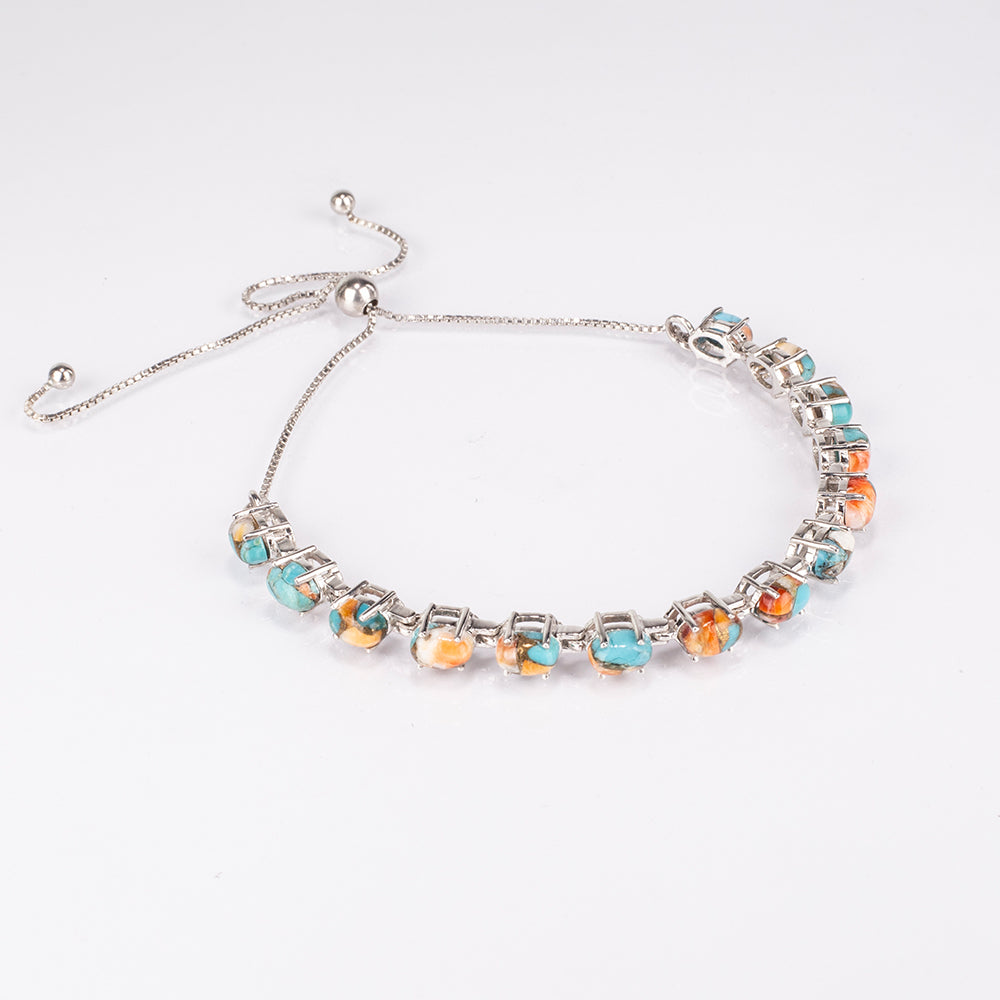 Pulsera de Plata con Turquesa Ostra