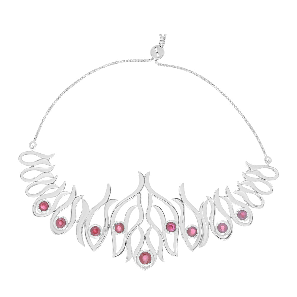 Pulsera de Plata con Rubí de Madagascar