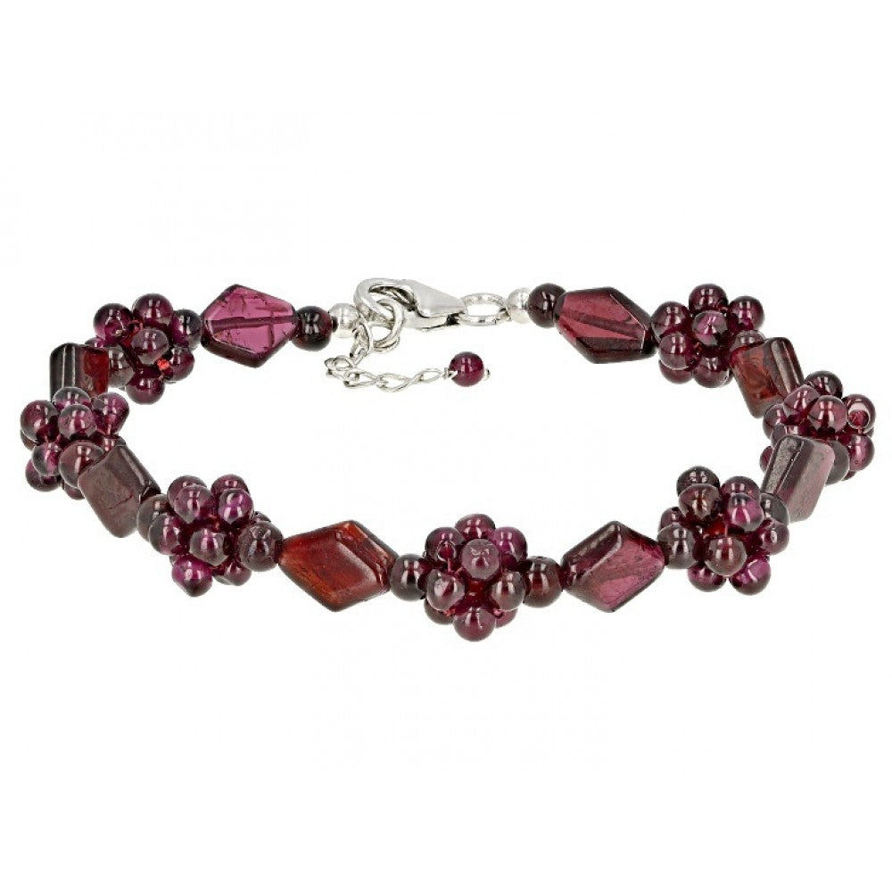 Pulsera de Plata con Granate Barton