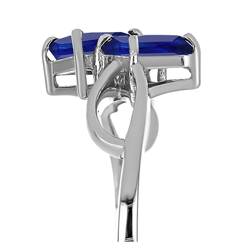 Anillo de Plata con Zafiro Azul Australiano