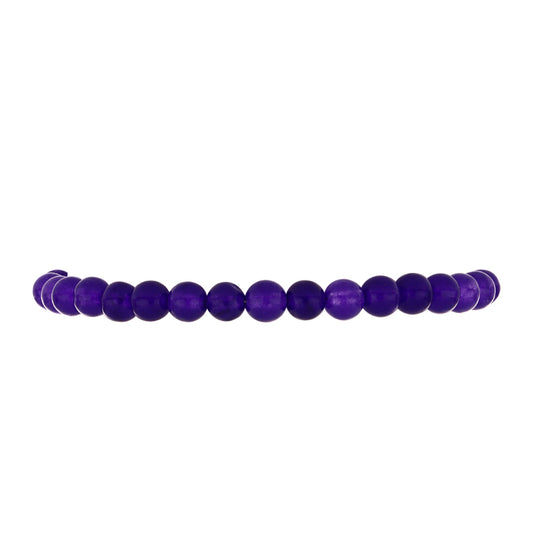 Pulsera de Plata con Jade Púrpura