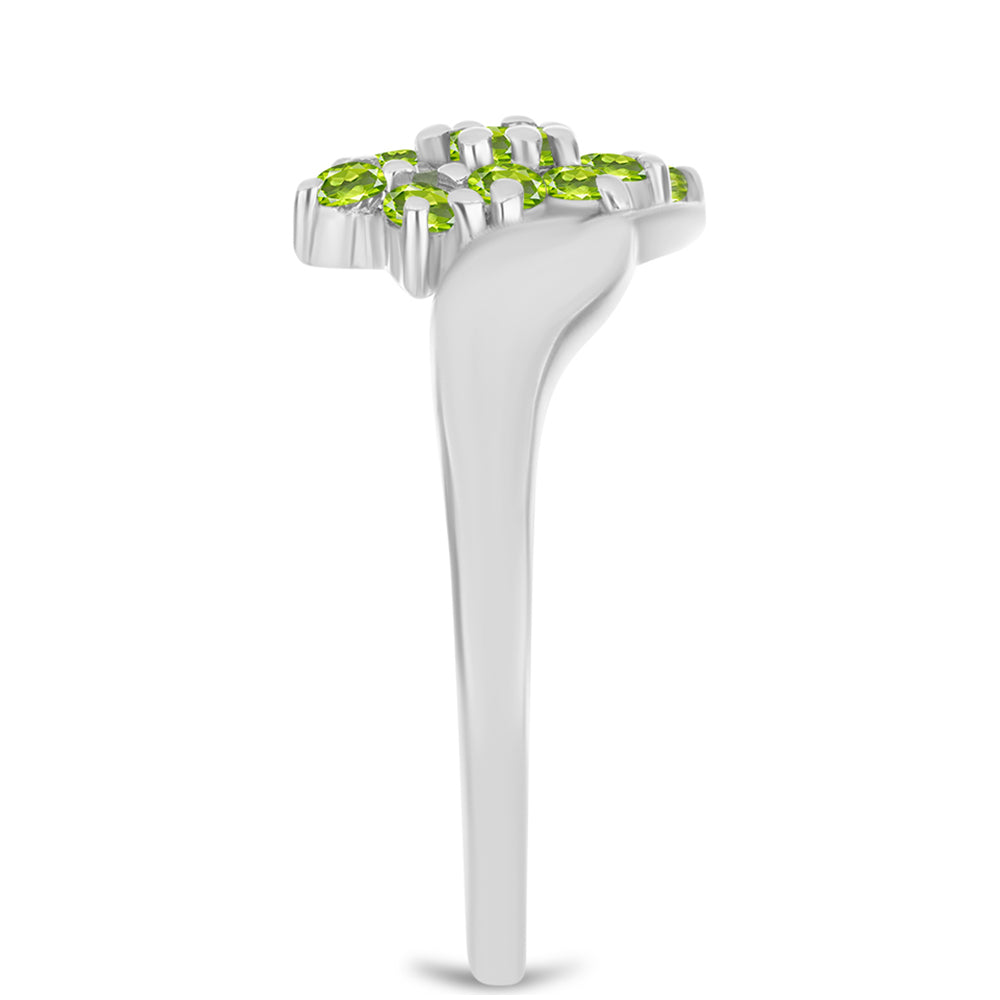 Anillo de Plata con Peridoto de Changbai