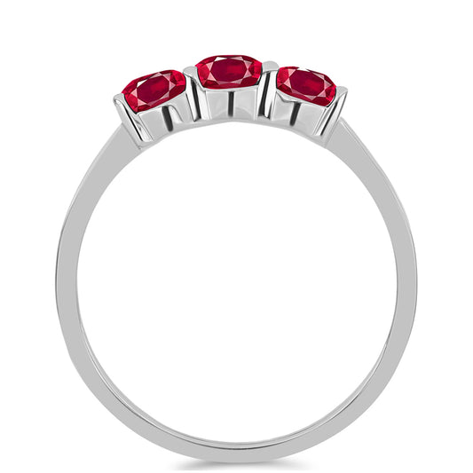 Anillo de Plata con Rubí de Madagascar