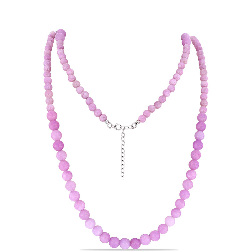 Collar de Plata con Kunzita de Pala
