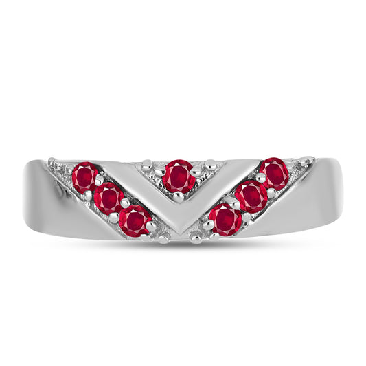 Anillo de Plata con Rubí de Madagascar