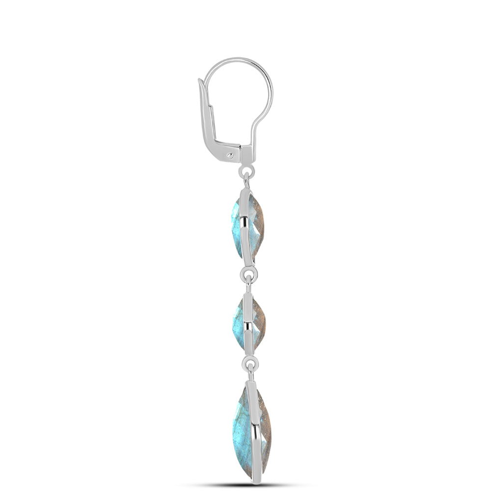 Pendientes de Plata con Labradorita