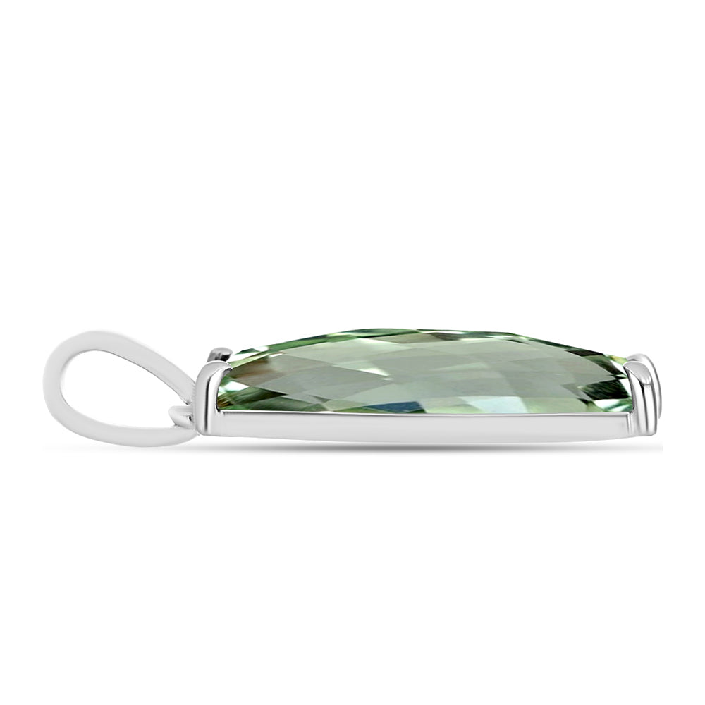 Colgante de Plata con Amatista Verde