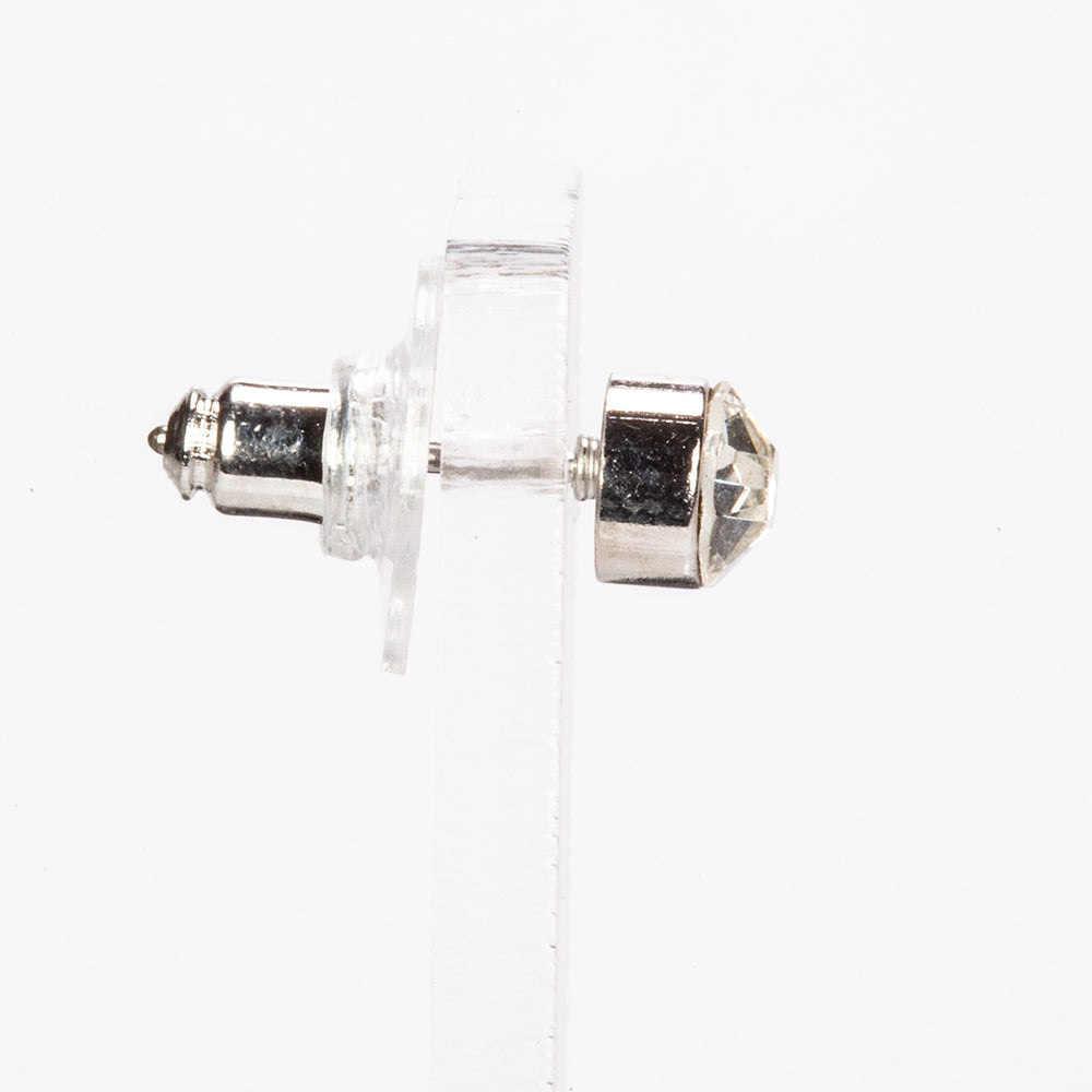 Conjunto de Aleación Bañado en Oro con Cristal Emporia® Blanco ( Collar +Pendientes +Colgante )