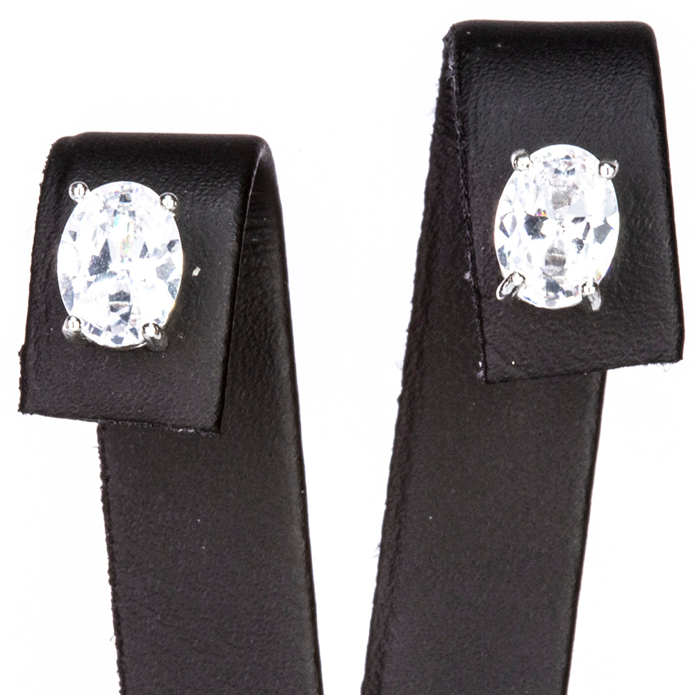 Conjunto de Aleación Bañado en Oro con Cristal Emporia® Blanco ( Pendientes )