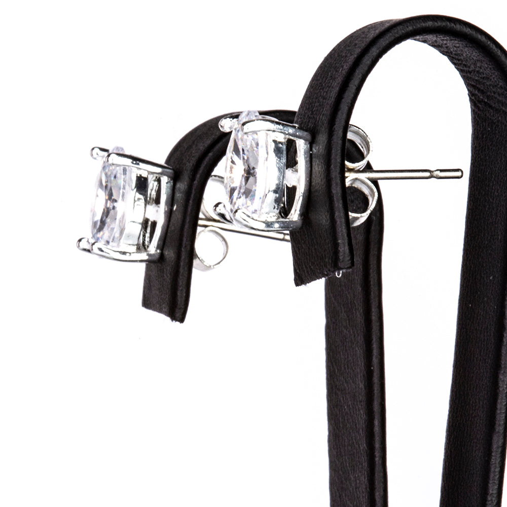 Conjunto de Aleación Bañado en Oro con Cristal Emporia® Blanco ( Pendientes )