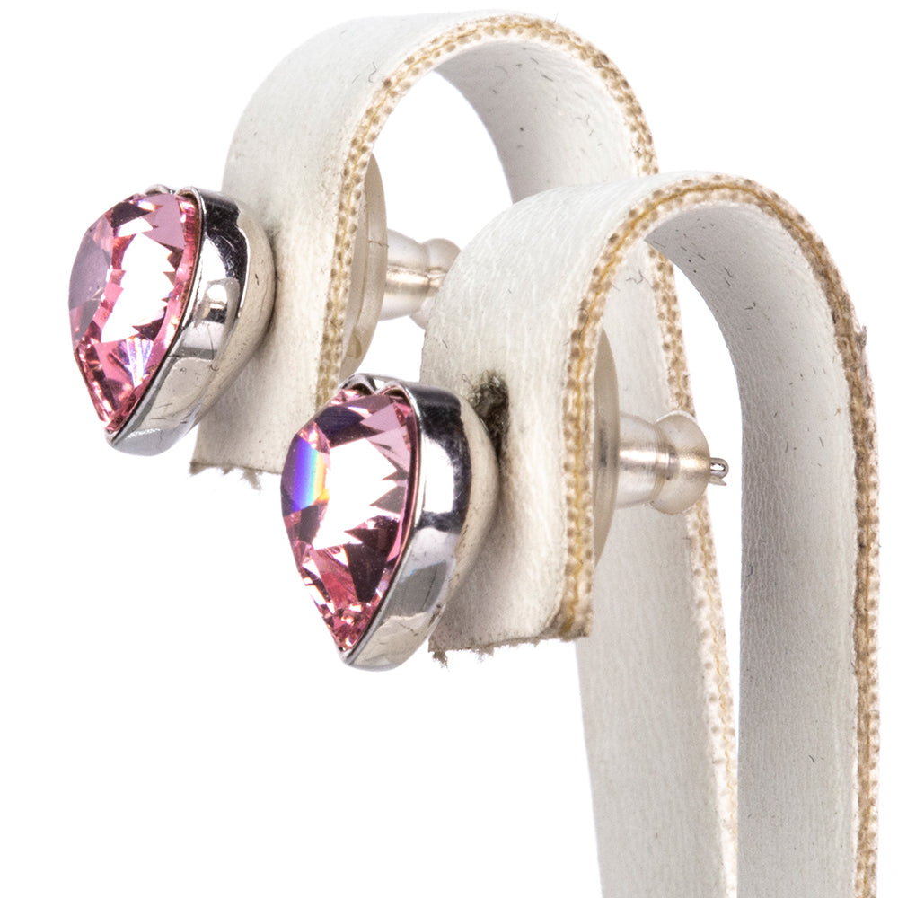 Conjunto de Aleación Bañado en Oro con Cristal Emporia® Blanco y Cristal Emporia® Rosa ( Pendientes +Pulsera ) 3 