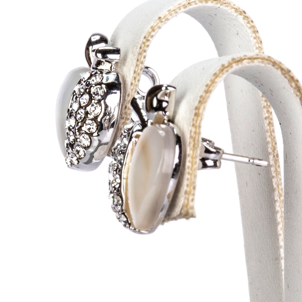 Conjunto de Aleación Bañado en Oro con Cristal Emporia® Azul ( Pendientes +Colgante ) 3 