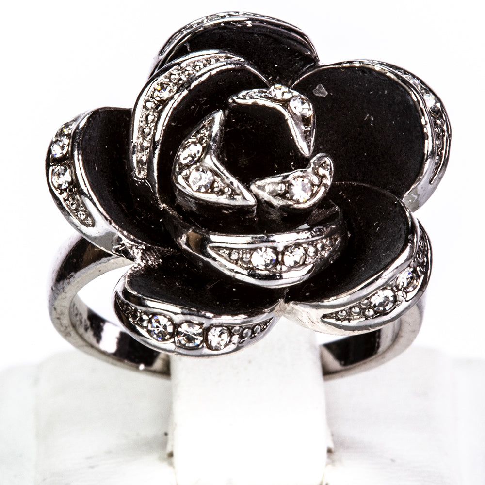 Conjunto de Aleación Bañado en Oro con Esmalte ( Collar +Anillo )