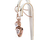 Conjunto de Aleación Bañado en Oro con Cristal Emporia® Blanco ( Collar +Pendientes )