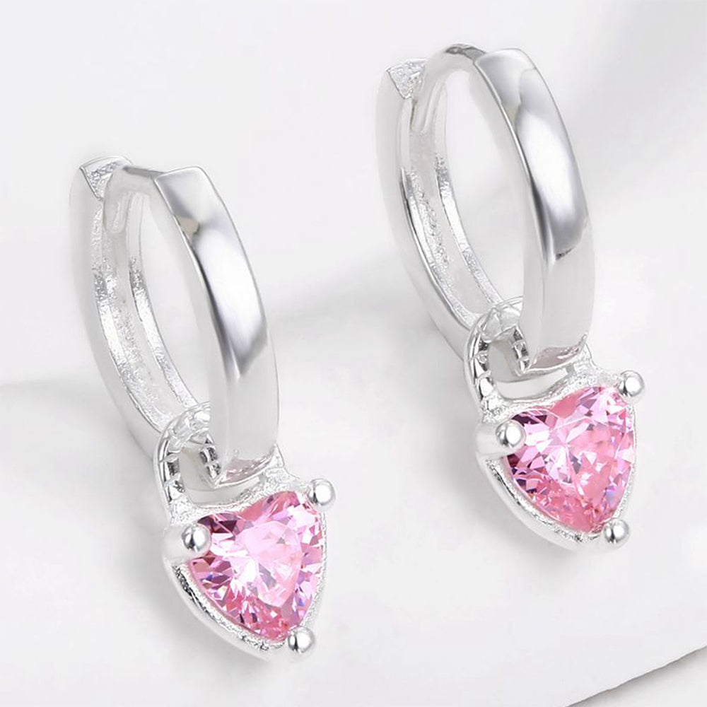 Pendientes de Aleación Bañado en Oro con Cristal Emporia® Rojo