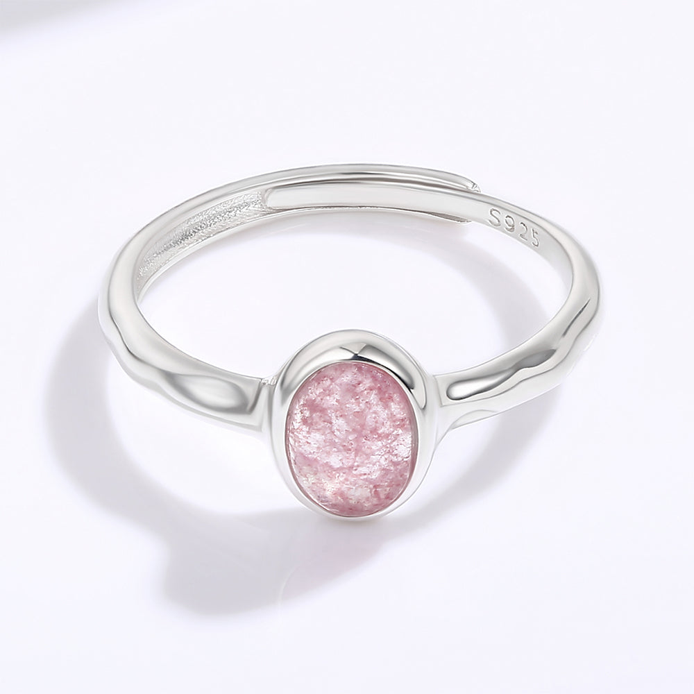 Anillo de Aleación Bañado en Oro con Cristal Emporia® Rojo 1 