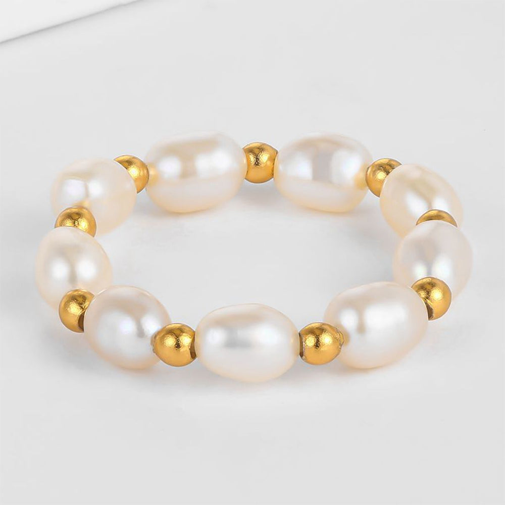 Anillo de Aleación Bañado en Oro 1 