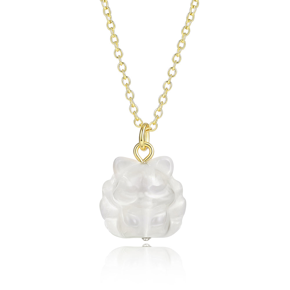 Collar de Aleación Bañado en Oro con Cristal Emporia® Blanco 1 