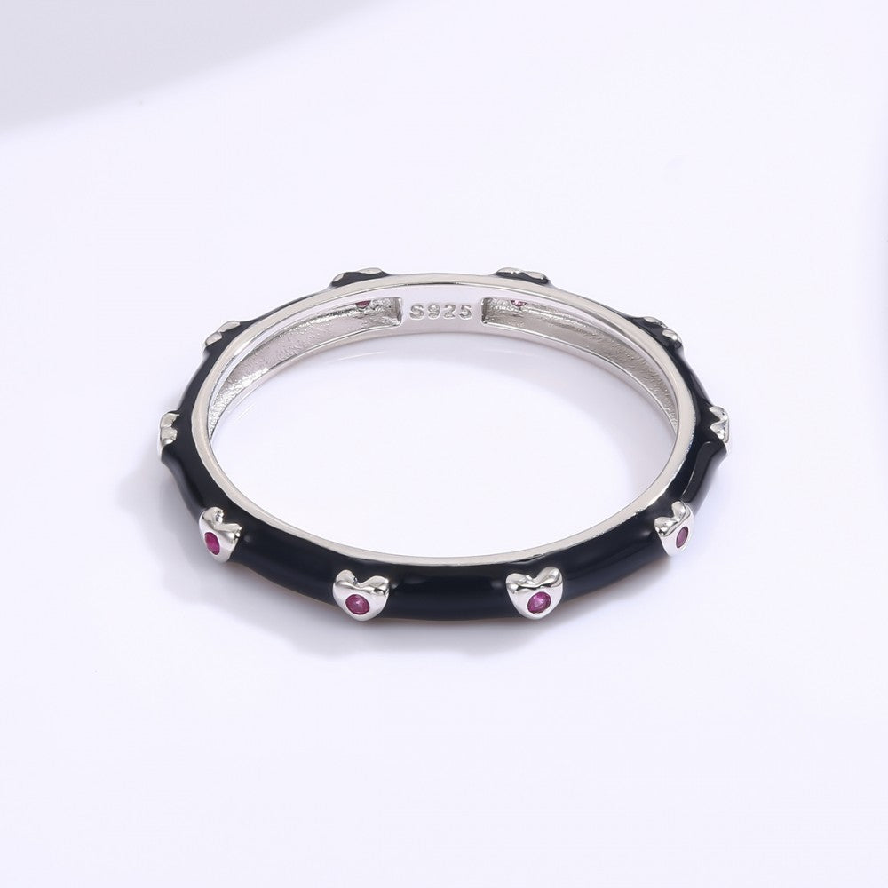Anillo de Aleación Bañado en Oro con Cristal Emporia® Blanco 1 