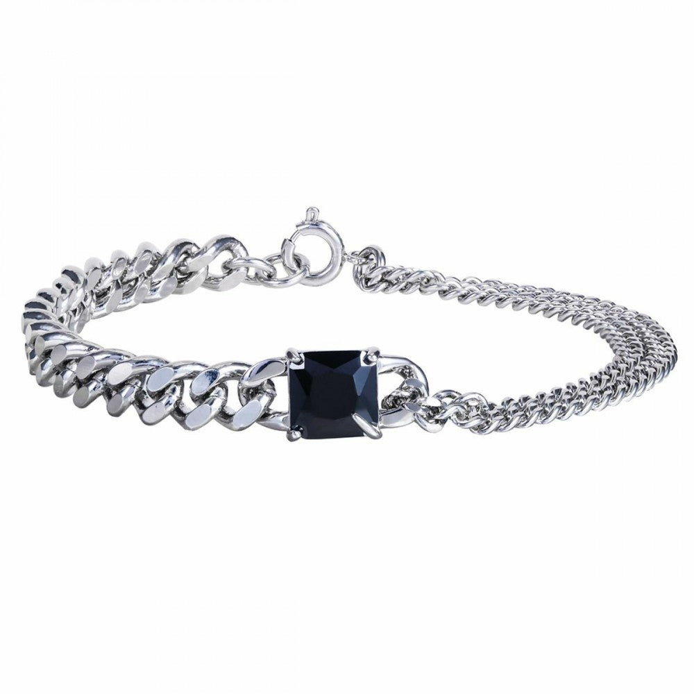 Pulsera de Aleación Bañado en Oro con Cristal Emporia® Blanco 1 