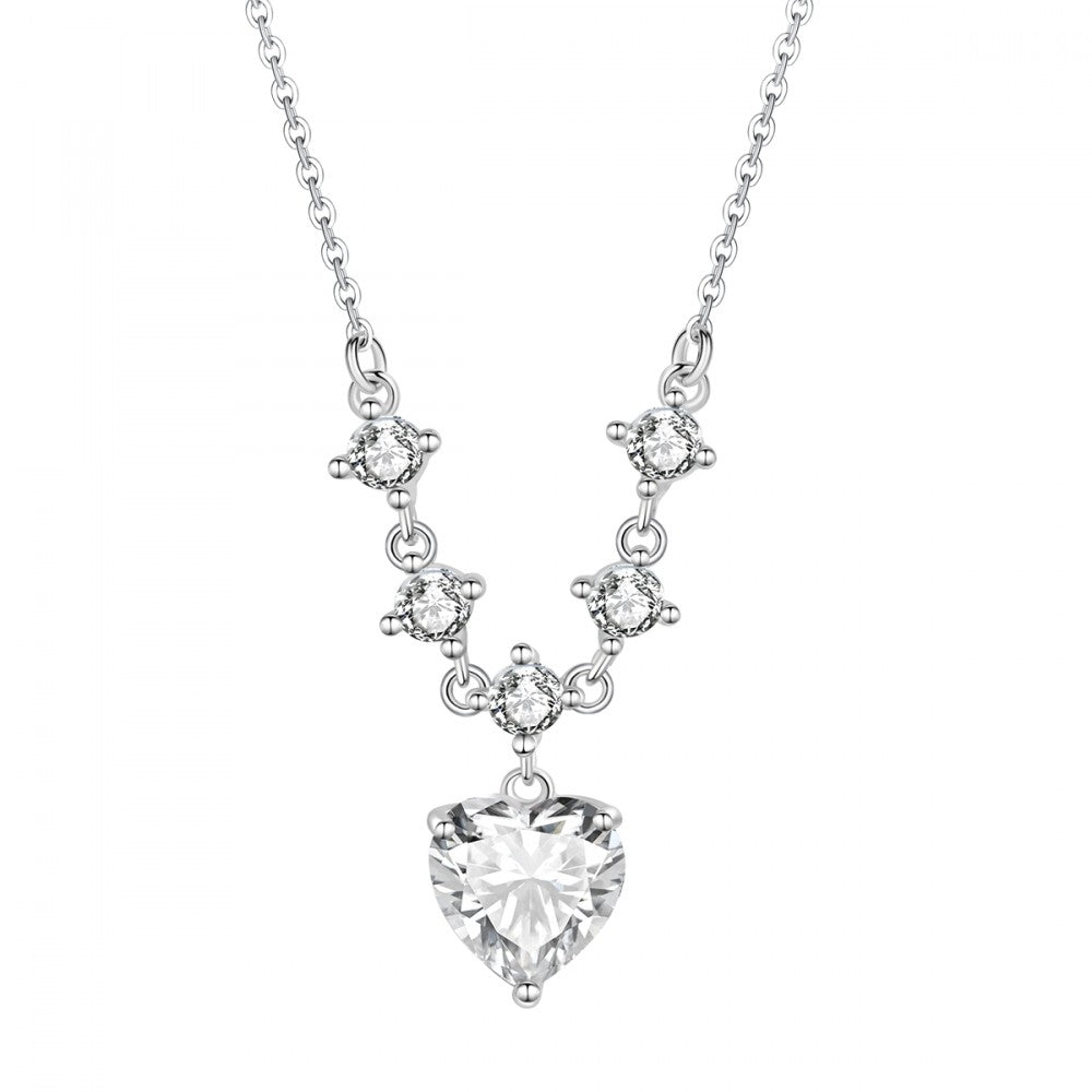 Collar de Aleación Bañado en Oro con Cristal Emporia® Blanco 1 