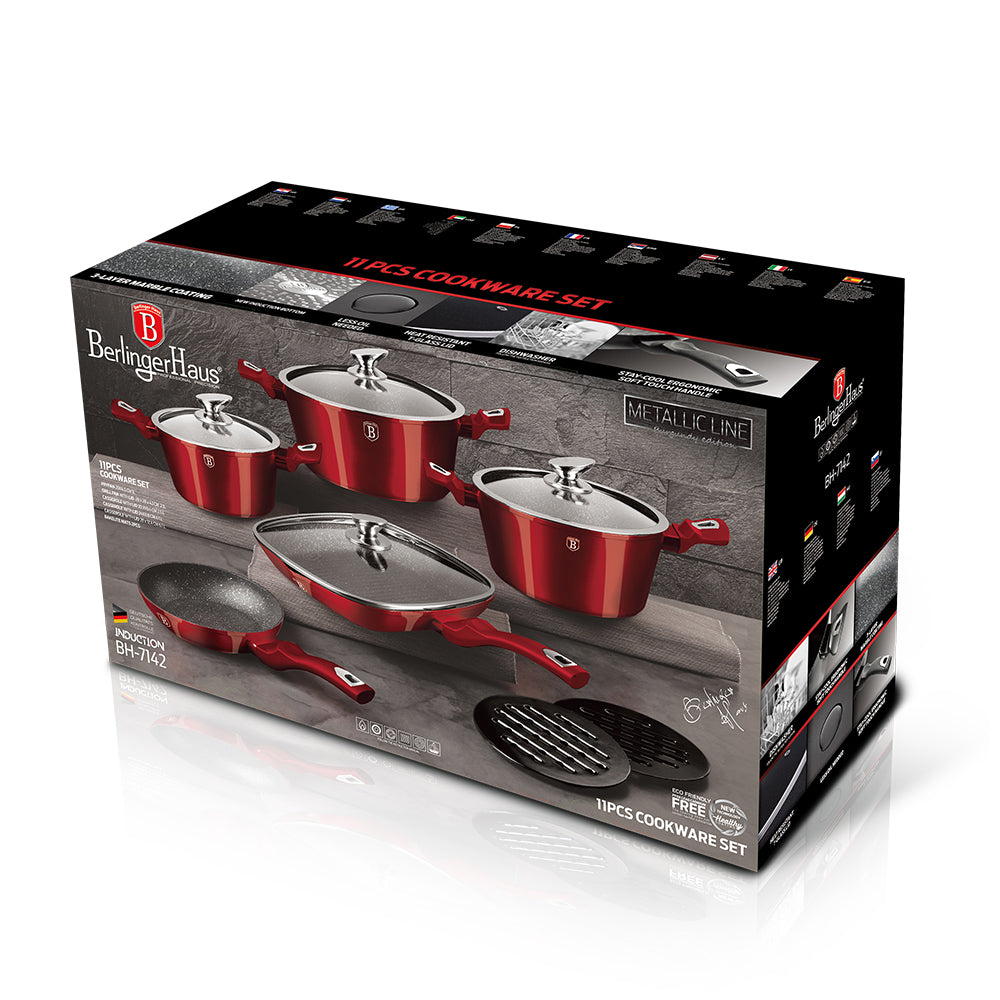 Batería de cocina de 11 pieza Berlinger Haus