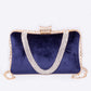 Bolso de Aleación Bañado en Oro con Cristal Emporia® Blanco