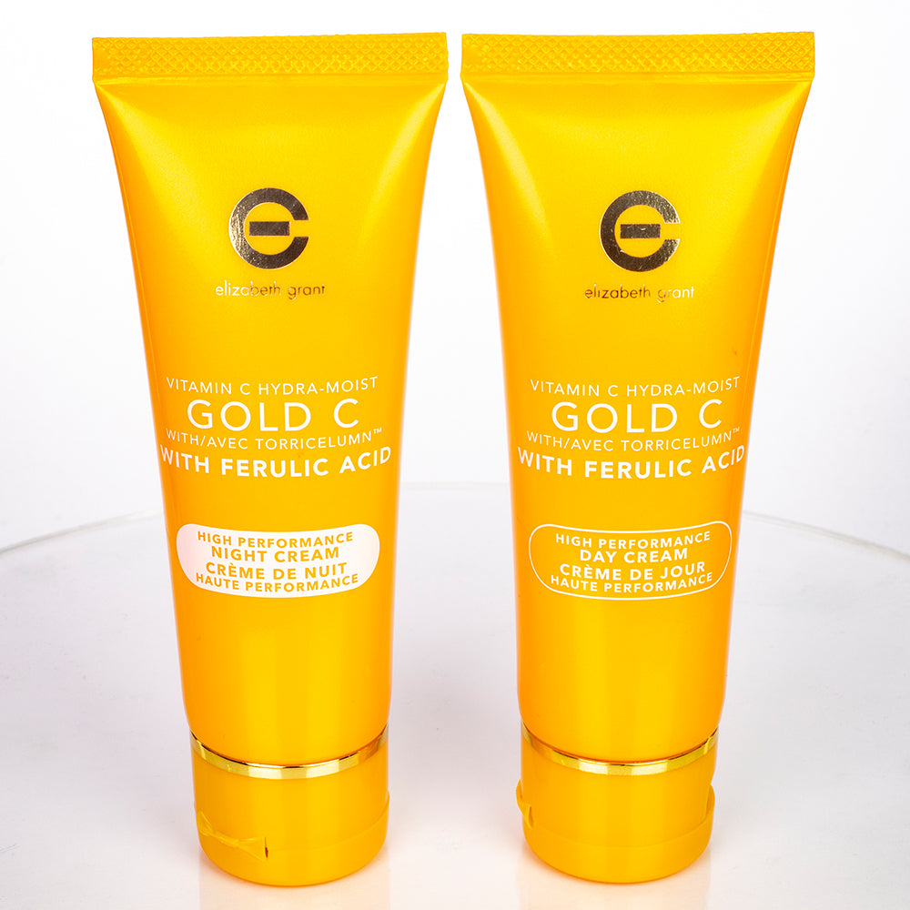 Set Elizabeth Grant de vitamina C y Oro, crema de día y crema de noche ( 2 x 60 ml ) 1 