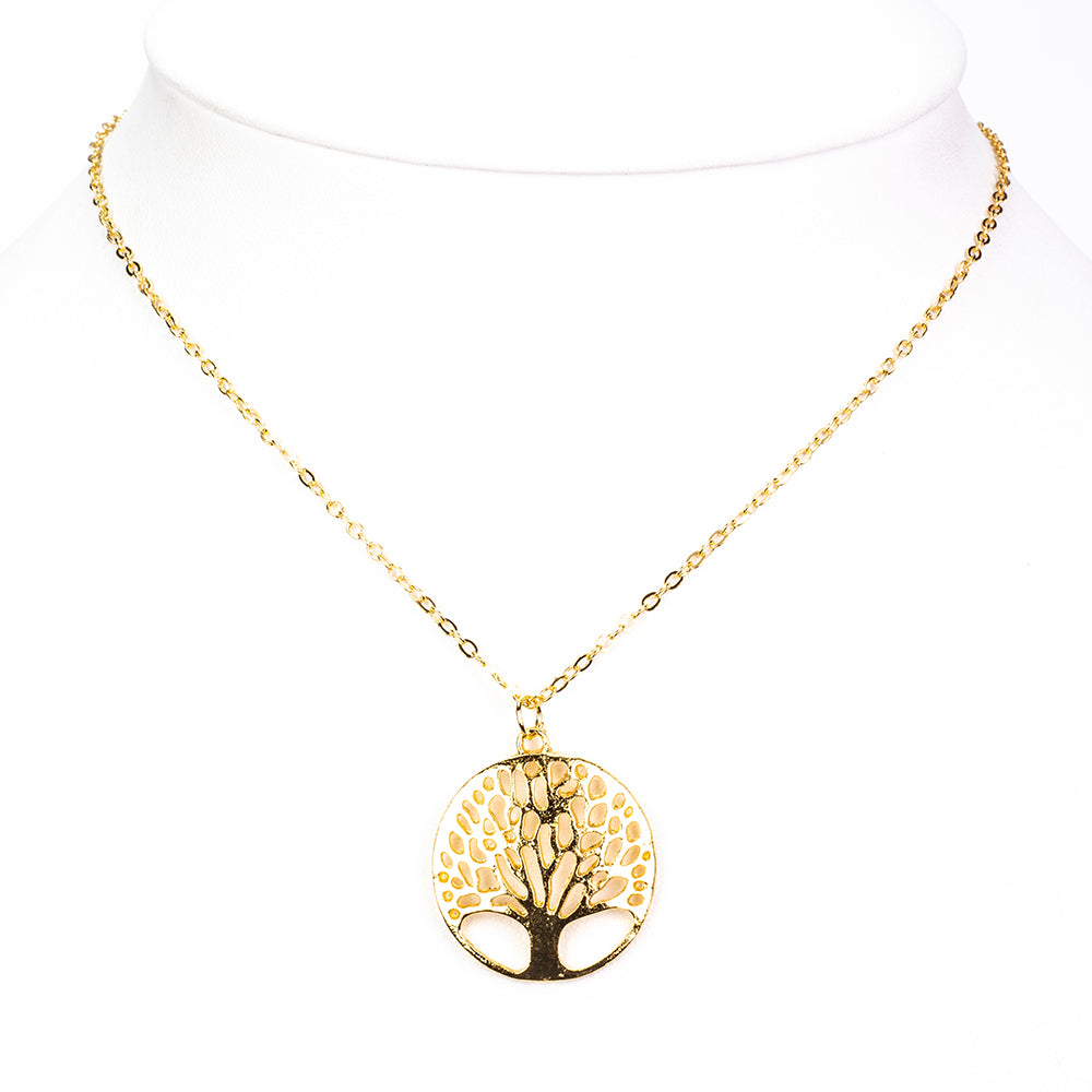 Reloj de Aleación Bañado en Oro con Cristal Emporia® Blanco ( Collar +Pendientes +Pulsera +Colgante )