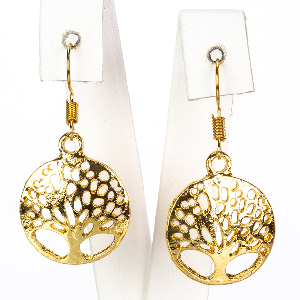 Reloj de Aleación Bañado en Oro con Cristal Emporia® Blanco ( Collar +Pendientes +Pulsera +Colgante )