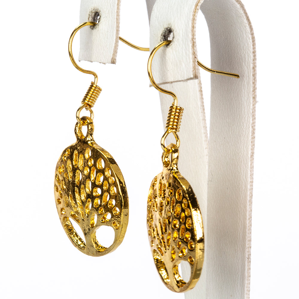 Reloj de Aleación Bañado en Oro con Cristal Emporia® Blanco ( Collar +Pendientes +Pulsera +Colgante )