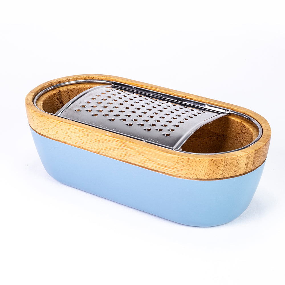 Rallador de especies con recipiente contenedor