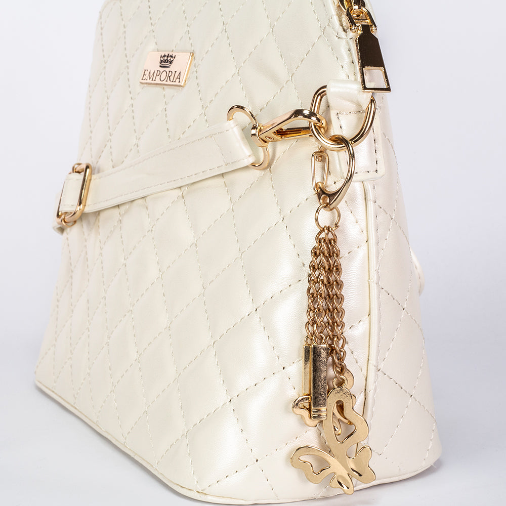 Colección de verano 2024 Emporia "Dicha brillante", set de bolsos de 5 piezas; blanco