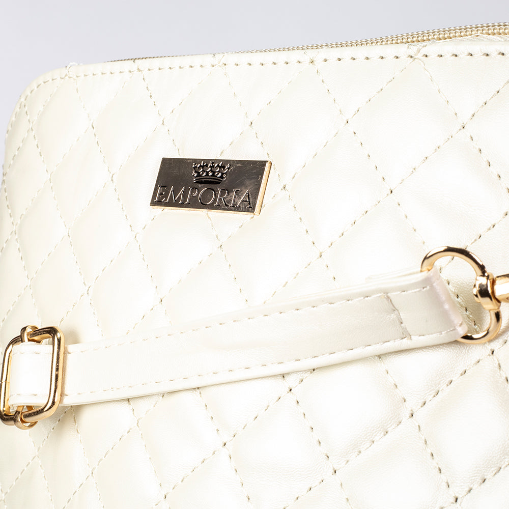 Colección de verano 2024 Emporia "Dicha brillante", set de bolsos de 5 piezas; blanco