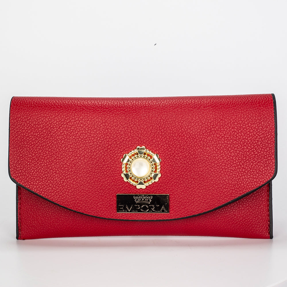 Colección Emporia de primavera 2025 - " Amanacer escarlata", Set de 3 bolsos; rojo