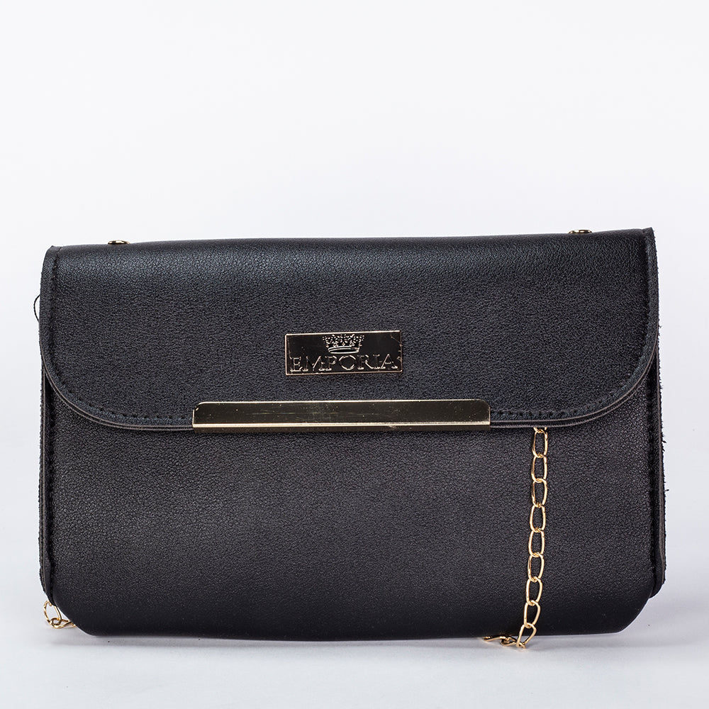 Colección Emporia de primavera 2025 - "Terciopelo oscuro", set de 3 bolsos; negro
