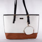 Colección Emporia de primavera 2025- " Luz de Luna moca", Set de 4 bolsos; blanco