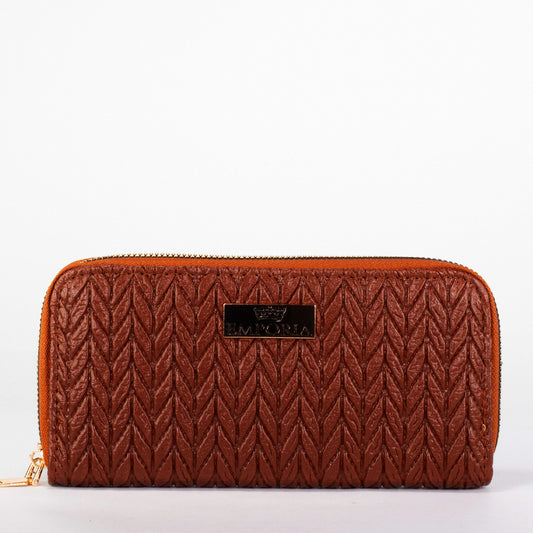Colección Primavera 2026 de Emporia - "Choco Lux", juego de 6 bolsos; piel sintética, marrón.