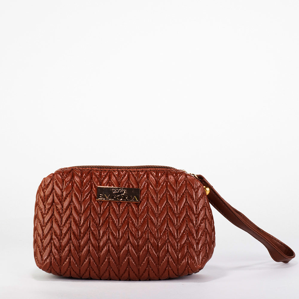 Colección Primavera 2026 de Emporia - "Choco Lux", juego de 6 bolsos; piel sintética, marrón. 3 