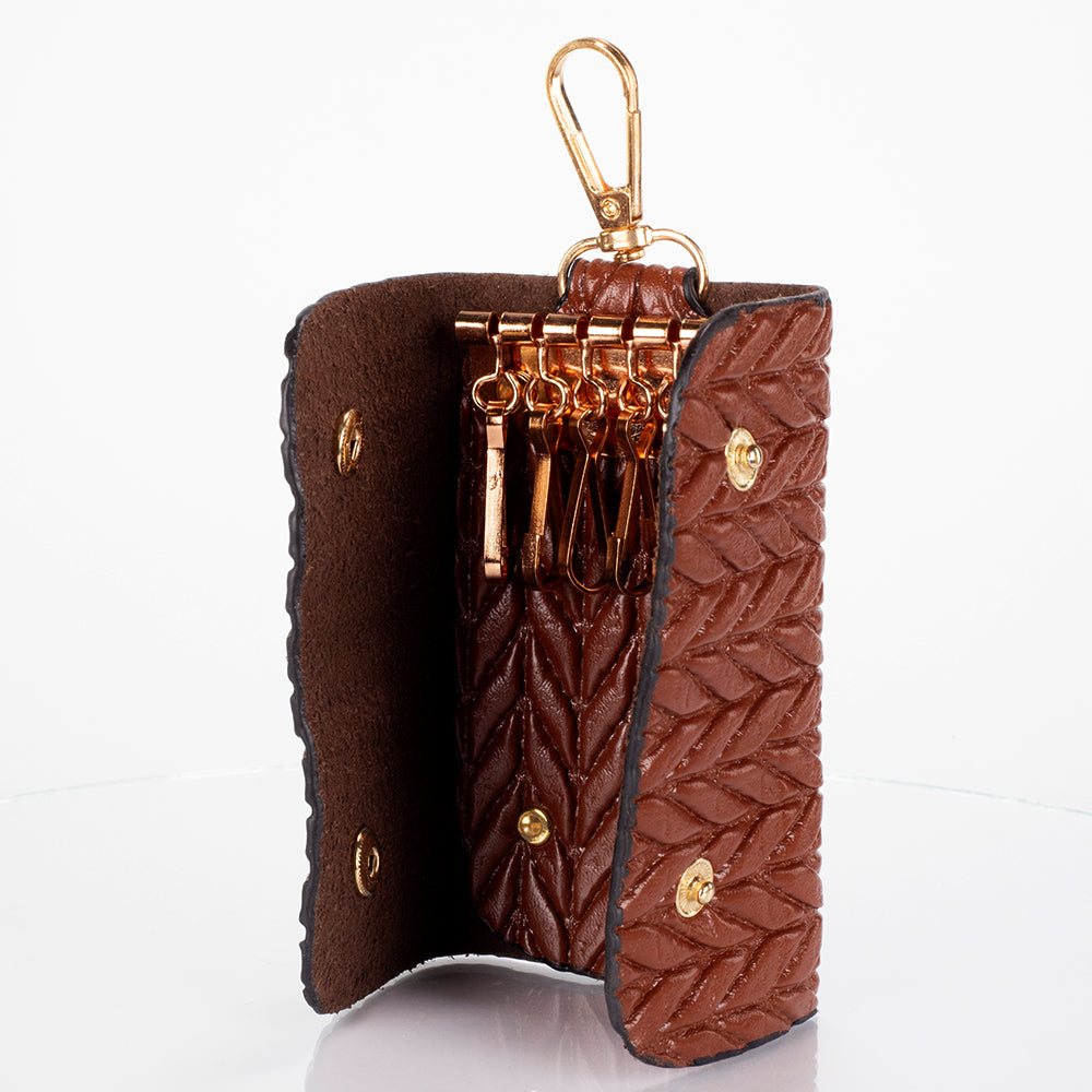 Colección Primavera 2026 de Emporia - "Choco Lux", juego de 6 bolsos; piel sintética, marrón.